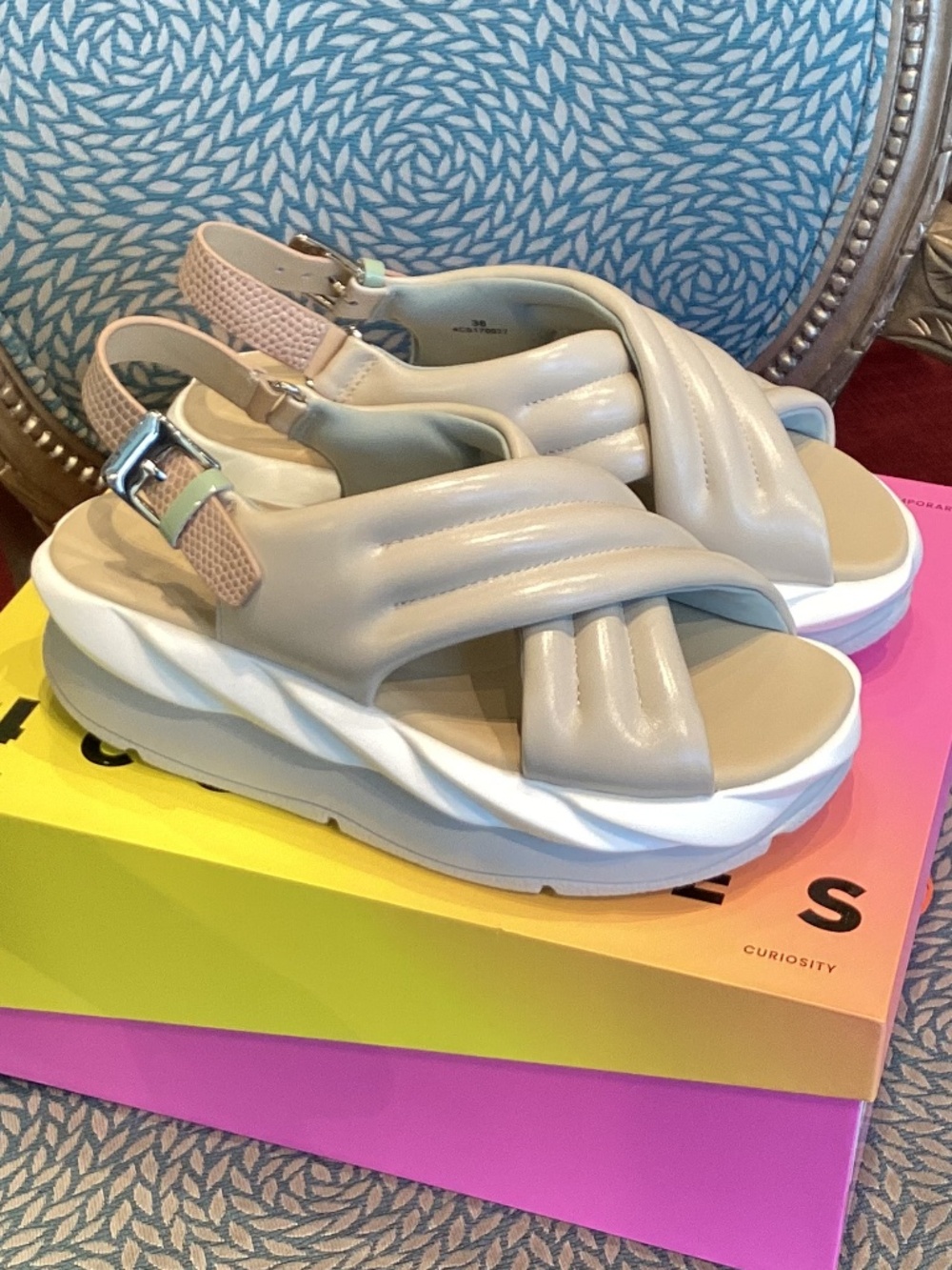 4CCCCEES Mellow Mana Platform Sandal in Cream - Picture 4 of 6